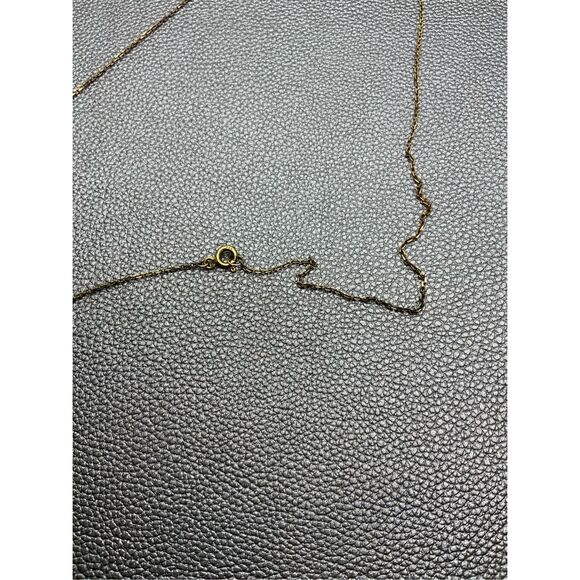 Hannah Name Pendant 18 K Sterling Silver Vermeil Chain Estate Jewelry - Picture 6 of 6